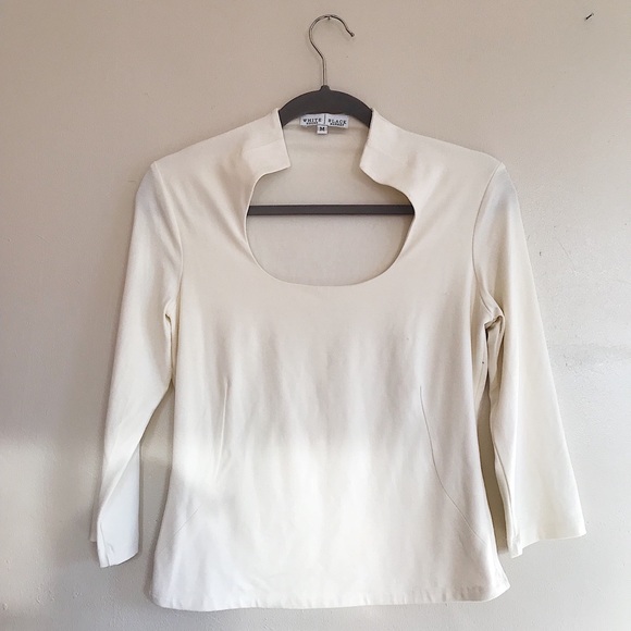 WHBM Ivory Top - Picture 2 of 3